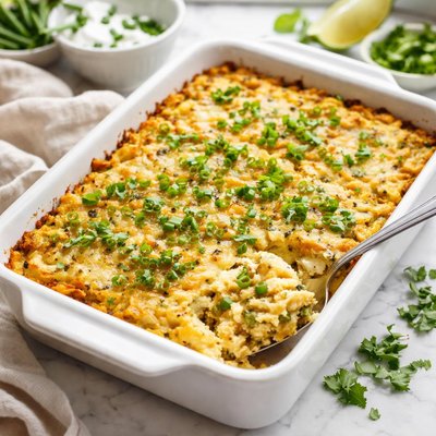 Image of Green Chile Cheese Hash Browns Bake