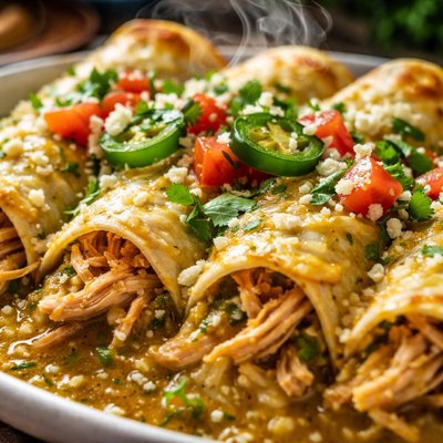Image of Green Chile Chicken Enchiladas