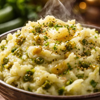 Image of Green Chile Mashed Potatoes