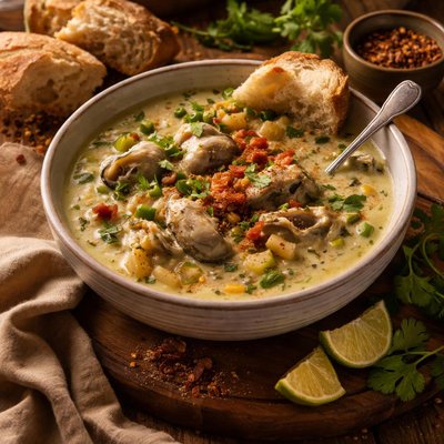 Image of Green Chile Oyster Chowder