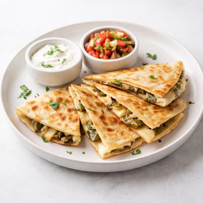 Image of Green Chili and Monterey Jack Quesadillas
