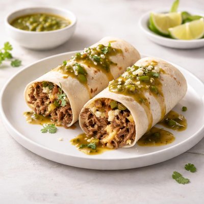 Image of Green Chili Beef Burritos
