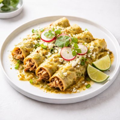 Image of Green Chili Chicken Enchiladas