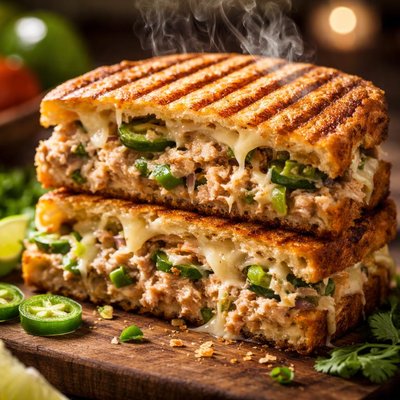 Image of Green Chili Tuna Grill Sandwich Panini