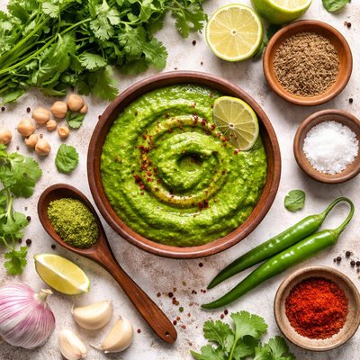 Image of Green Coriander Chutney