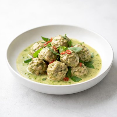 Image of Green Curry Chicken Meatballs