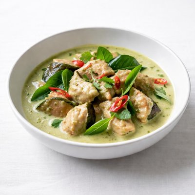 Image of Green Curry with Chicken and Eggplant