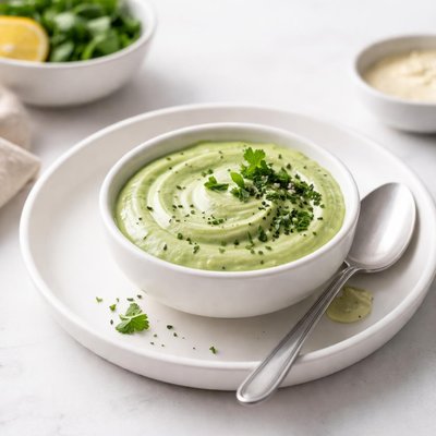 Image of Green Goddess Tahini Salad Dressing
