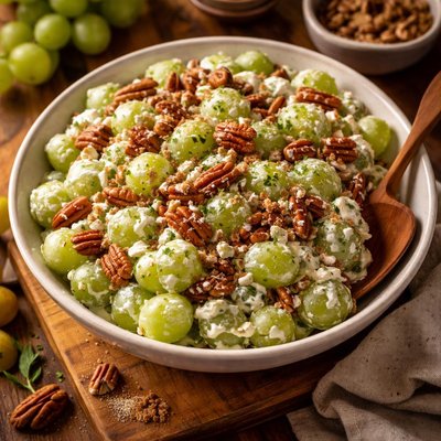 Image of Green Grape Salad with Pecans