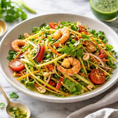 Image of Green Mango Salad with Cilantro Vinaigrette
