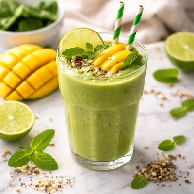 Image of Green Mango Smoothie Raw Vegan
