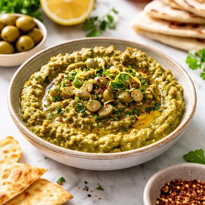 Image of Green Olive Dip Maazat Zaytoon