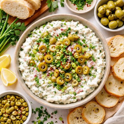 Image of Green Olive Onion Cream Cheese
