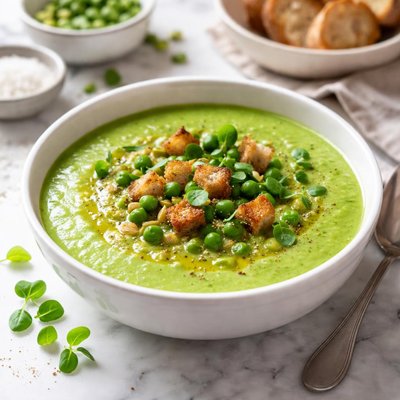 Image of Green Pea Soup with Dried Peas