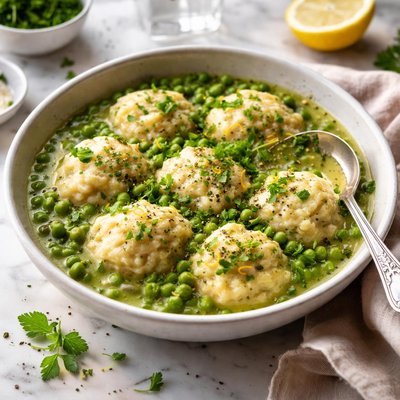 Image of Green Peas and Dumplings