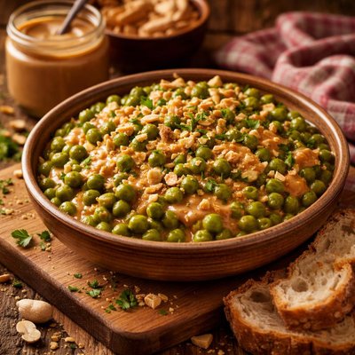 Image of Green Peas with Peanut Butter Williamsburg