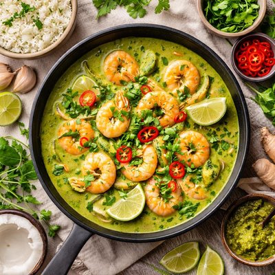 Image of Green Prawn Curry