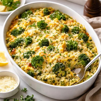 Image of Green Rice Broccoli Cheese and Rice Casserole