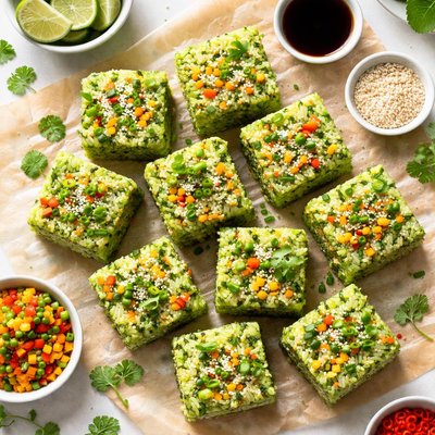 Image of Green Rice Cubes