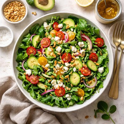 Image of Green Salad with Cheese