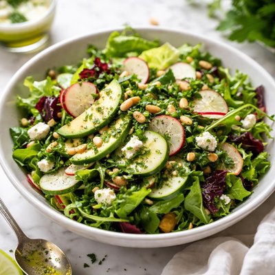 Image of Green Salad with Herb Vinaigrette