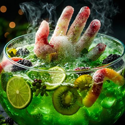Image of Green Swamp Punch with Frightful Frozen Hand