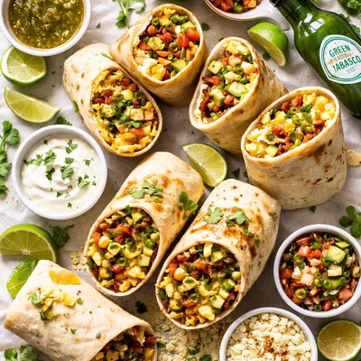 Image of Green Tabasco Breakfast Burritos