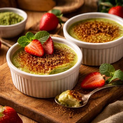 Image of Green Tea Creme Brulee