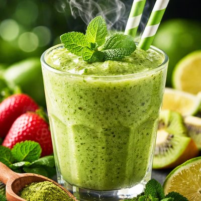 Image of Green Tea Fruit Smoothie