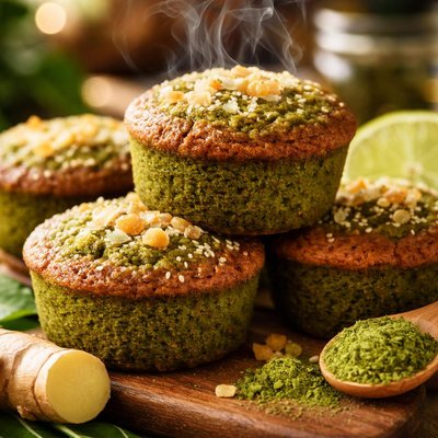 Image of Green Tea Ginger Cakes