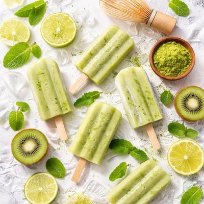 Image of Green Tea Ice Pops