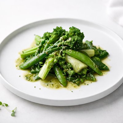 Image of Green Tea Sauteed Vegetables