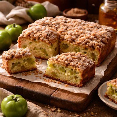 Image of Green Tomato Breakfast Cake or Plum