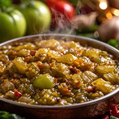 Image of Green Tomato Chutney Traditional English Recipe