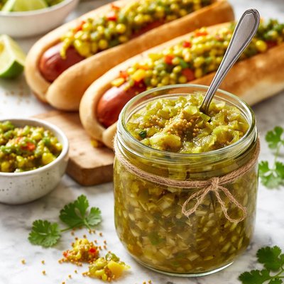 Image of Green Tomato Relish Hot Dog Relish
