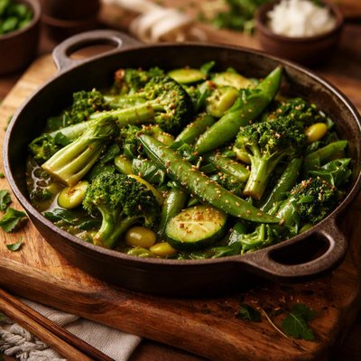Image of Green Vege Stir Fry