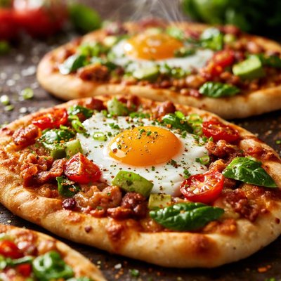Image of Greet the Sun Breakfast Pizzas