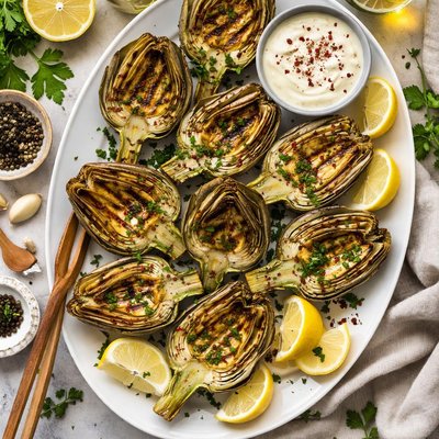 Image of Whole30 Grilled Artichoke