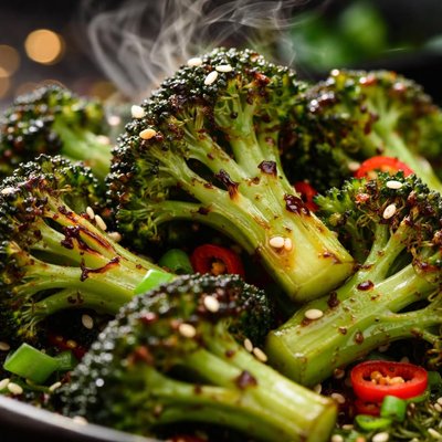 Image of Grilled Asian Style Broccoli