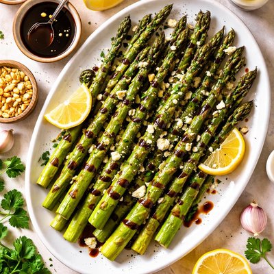 Image of Grilled Asparagus with Balsamic Syrup