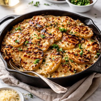 Image of Grilled Au Gratin Potatoes