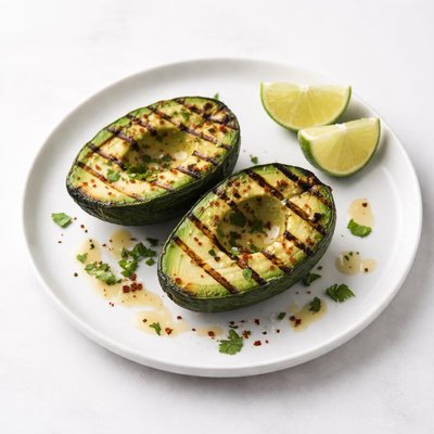 Image of Grilled Avocado with Lime and Cilantro