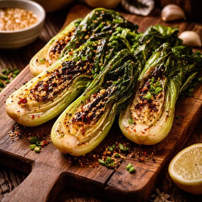 Image of Grilled Baby Bok Choy