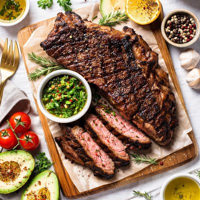 Image of Costilla de res a la parrilla baja en grasa