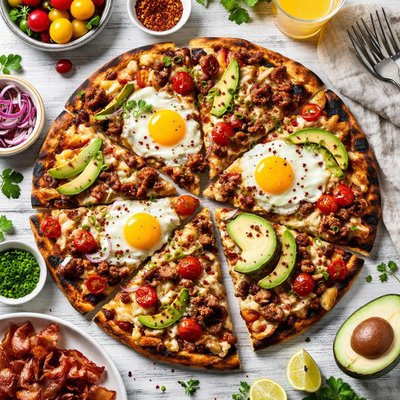 Image of Grilled Breakfast Pizza