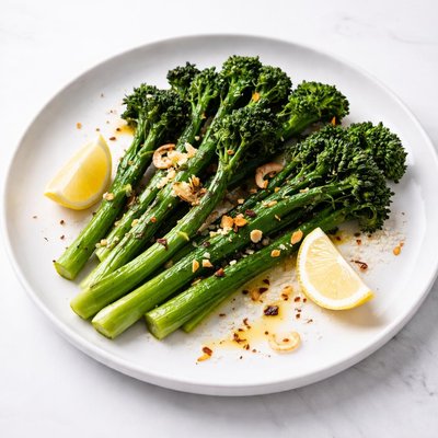 Image of Whole30 Grilled Broccolini with Lemon and Garlic