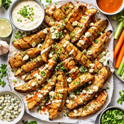 Image of Grilled Buffalo Potato Wedges