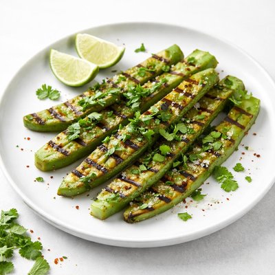 Image of Whole30 Grilled Cactus with Lime and Cilantro