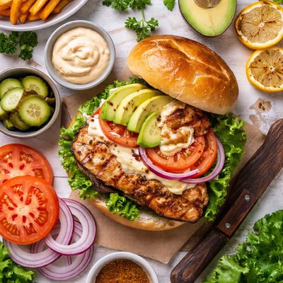 Image of Grilled Cajun Chicken Sandwich
