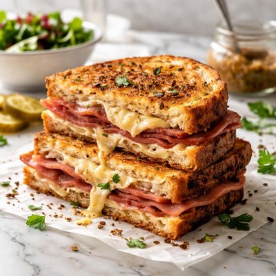 Image of Grilled Cheese and Black Forest Ham